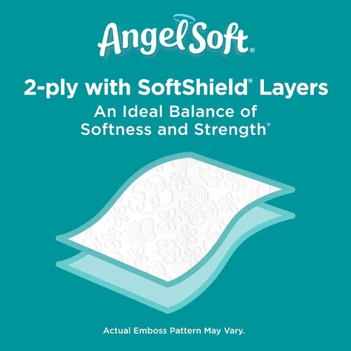 Vista 3 de Angel Soft, Papel higiénico, 12 megarrollos, 12 rollos