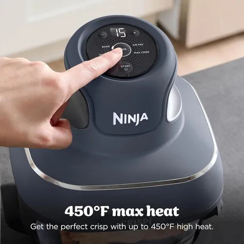 Vista 13 de Ninja Freidora de aire de vidrio Crispi, 4 en 1, gris, FN101GY