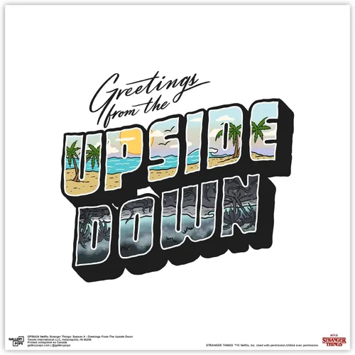 Vista 10 de Trends International Gallery Pops Netflix Stranger Things: Season 4 - Póster de pared de Greetings From Wall Art, 12 x 12 pulgadas, versión Versión