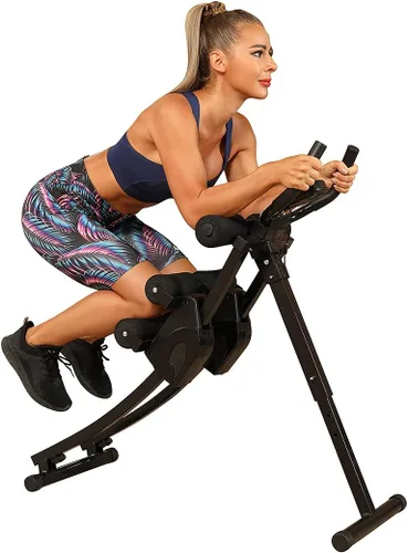 Vista 6 de Ab Machine Equipo de ejercicio multifuncional para gimnasio en casa, equipo de entrenamiento de abdominales ajustable en altura