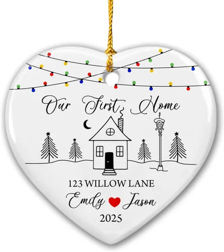 Vista 15 de Adorno de Navidad de Bautismo Personalizado para Niño y Niña, Adorno de Bautizado "Dios Te Bendiga", Regalo de Recuerdo de Bautizo, Adornos