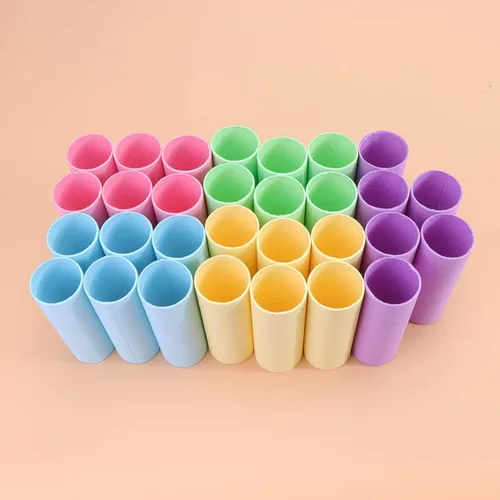 Vista 4 de Sewroro 20 tubos de cartón, tubos de papel kraft para tubos redondos de manualidades, tubo de rollo de papel, dibujos artísticos, protector de tubo