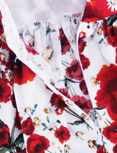 Vista 228 de Vestido de verano para niña, de algodón, con diseño floral