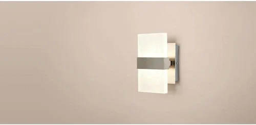 Vista 9 de Alberson - Aplique LED de níquel cepillado con 2 luces de 5 pulgadas