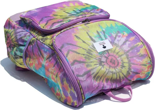 Vista 5 de ESVAN Mochila de malla con estampado original, bolsa transparente, paquete para universidad, playa, gimnasio, multiusos, mujeres y hombres, I, Casual