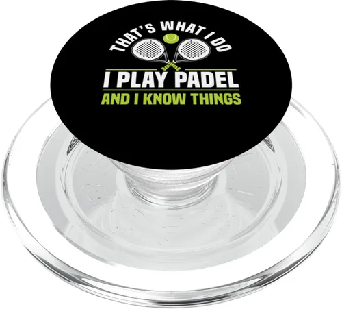 Vista 8 de Thats What I Do I Play Paleta de pádel PopSockets Adhesivo PopGrip
