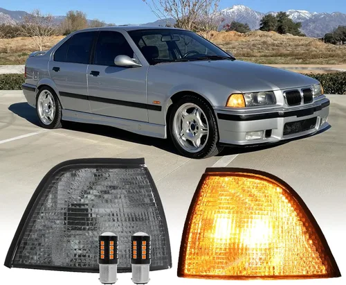 Vista 16 de DEPO E36 4D Luces de Rincón - Juego de Luces de Señal de Giro de Rincón Euro Compatible con BMW E36 1992-1998 de 4 Puertas Sedán incluyendo M3
