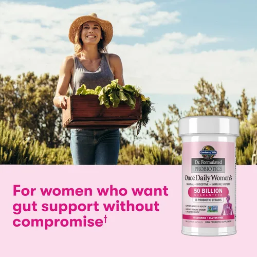 Vista 5 de Probiotico Jardín de vida, suplemento para las mujeres, Formulado una vez al día, estabilizante para la mujer, recomendado por Doctores
