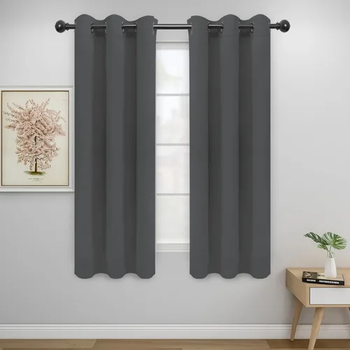 Vista 132 de Easy-Going - Cortinas opacas para dormitorio, aislamiento térmico sólido con ojales, cortinas de ventana para reducción de ruido, cortinas