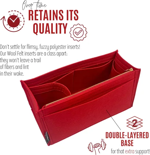 Vista 12 de Divitize Organizador de bolso prémium para organizador de bolsas resistentes PM, inserto de bolsa resistente, hecho a mano, cómodo, resistente