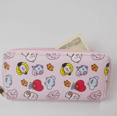 Vista 5 de Army Bomb - Bonita cartera con insignia con llavero de Bangtan para niños tarjetero de identificación con llavero tarjetero duradero llavero