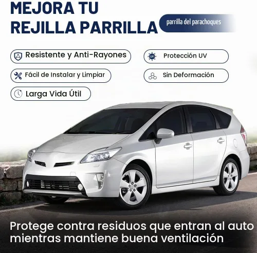 Vista 3 de PIT66 Parrilla de parachoques frontal imprimada negra compatible con Toyota Prius 2012-2015 5310247020, TO1036157