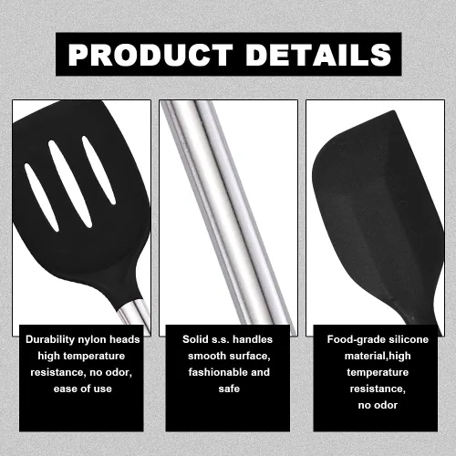 Vista 6 de Kithcen Utensil set 46 Cooking Utensils Nylon and Stainless Steel Utensils Kitchen Tool Set,Baking Set Kitchen Set Spatula Set Kitchen Gadgets