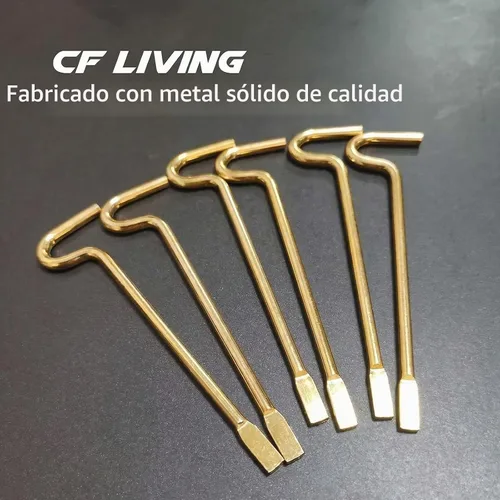 Vista 2 de Llave de emergencia interior para baño y dormitorio, paquete de 6