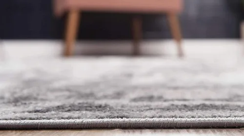 Vista 4 de Unique Loom Sofia Collection - Alfombra Larvotto (3' 3" x 5' 3" rectangular, gris oscuro/marfil)