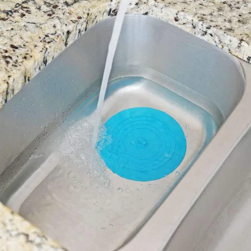 Vista 6 de Juego de tapones de drenaje de silicona para fregadero, paquete de 2 tapones extra anchos de 6 pulgadas para fregaderos de cocina, trituradores