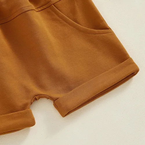 Vista 5 de CREAIRY Conjunto de 2 piezas de camiseta de manga corta para bebé, niño, niña, cumpleaños, camiseta de manga corta, pantalones deportivos