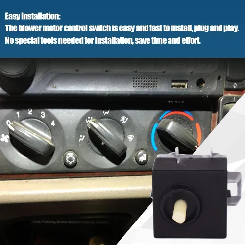 Vista 4 de Interruptor de control del motor del ventilador HVAC para Peterbilt 384 2008-2015 Reemplazar 599-5000 Q21-6012