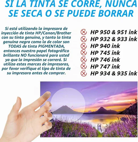 Vista 8 de Uinkit 48lb Glossy Inkjet Photo Paper, 8.5x11, 40 Sheets, 180gsm