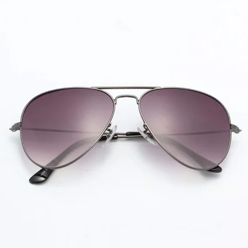 Vista 3 de LianSan Gafas de sol de lectura para exteriores, lentes bifocales de metal marrón degradado para hombres y mujeres, lentes grises con montura