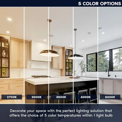 Vista 2 de LUXRITE Foco LED PAR20 de Inundación, Equivalente a 50W, 5 Colores Seleccionables 2700K-5000K, 550 Lúmenes, 7W, Foco LED Regulable, Clasificación