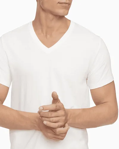 Vista 3 de Calvin Klein Paquete de 5 camisetas de algodón clásicas para hombre