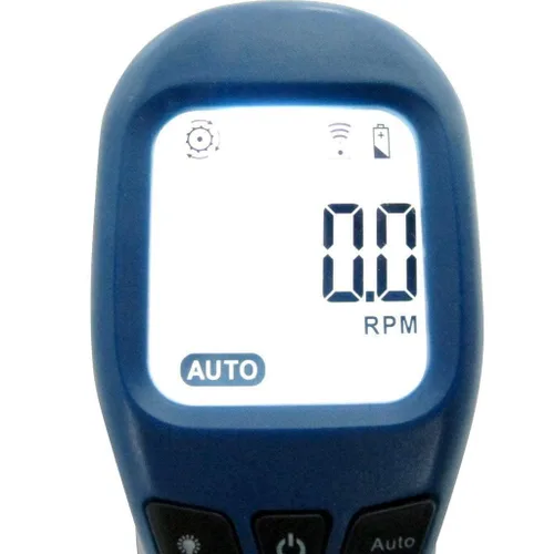 Vista 5 de Tacómetro láser digital de mano Medidor de RPM sin contacto Pistola medidora de velocidad del motor Rango de medición: 2.5-99999RPM