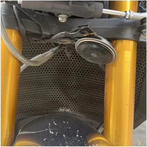 Vista 3 de Radiator Grille Guard for Ya&maha MT-09 2023 Motorcycle Aluminum Radiator Guard Grille Protector Oil Cooler Cover MT-10 MT10SP FZ-10 2016-2023
