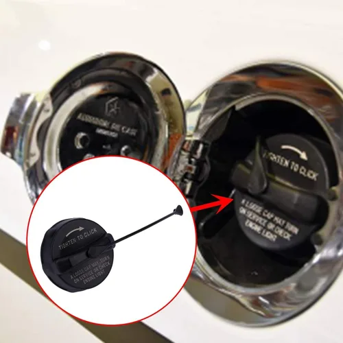 Vista 2 de Tapa de llenado del depósito de combustible, tapa de gasolina compatible con Jeep Wrangler JK 2003-2018, Jeep Wrangler TJ 2003-2006, repuesto #