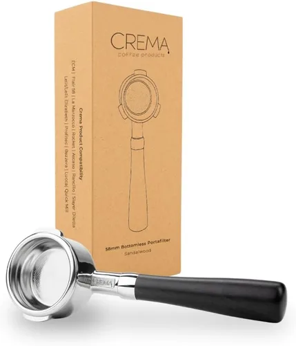 Vista 14 de Crema Productos de Café 54mm Portafiltro Desnudo Sin Fondo Compatible con Máquinas Breville de 54mm Incluye Cesta de Filtro de Doble Disparo