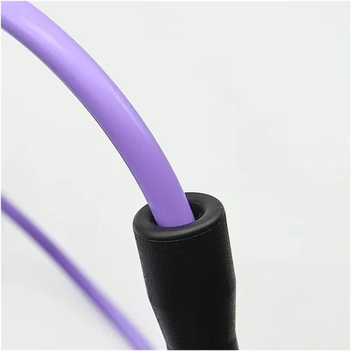 Vista 2 de Cuerda de boxeo fitness núcleo de nylon PVC 6mmx3.6.6 ft saltando doble parte inferior suave repuesto mango exterior