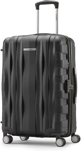 Vista 66 de Samsonite Winfield 2 Equipaje rígido con ruedas giratorias, Carbón vegetal, Grande de 28 pulgadas, a cuadros