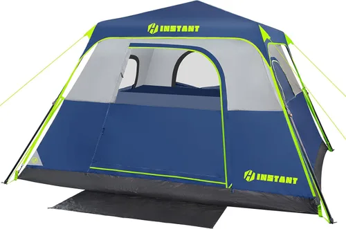 Vista 12 de 4/6/8/10 Person Instant Tent, Waterproof Pop Up Tents for Camping with Rainfly, 60 Seconds Easy Setup, Automatic Cabin Tent for Family Camping with