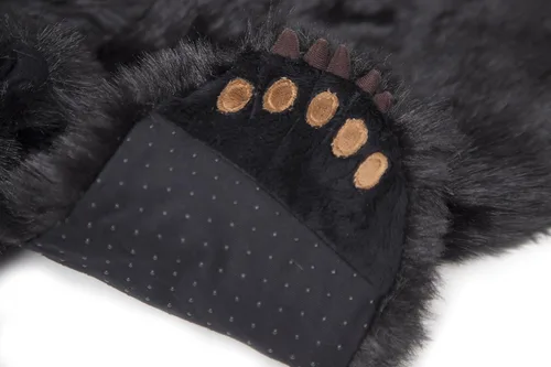 Vista 4 de Carstens - Alfombra de oso negro de peluche para niños, pequeña