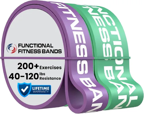 Vista 11 de Juego de bandas de asistencia para dominadas por Functional Fitness. Banda de entrenamiento de resistencia y asistencia de alta resistencia