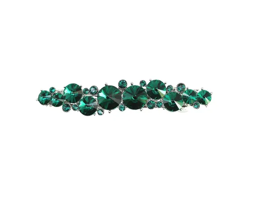 Vista 13 de Faship AB Premium Rhinestone Crystal Floral Pequeño Pasador De Pelo Clip