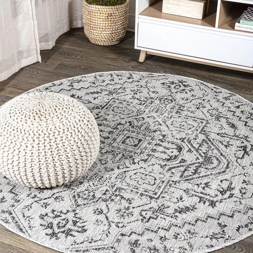 Vista 8 de JONATHAN Y SMB105D-28 - Alfombra de pasillo Boho para interiores y exteriores 2 x 8, color Negro/Gris, con textura de estrella, tejida