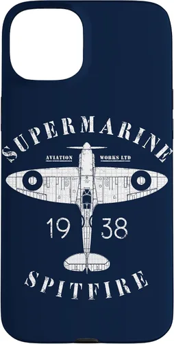 Vista 10 de iPhone 12 Pro Max Spitfire RAF Británico WW2 Fighter Aviation Case Supermarine Aviation