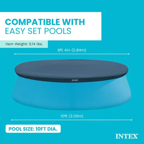Vista 3 de Intex 10 pulgadas, cubrealberca de vinilo, fácil instalación