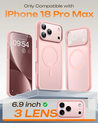 Vista 638 de TOCOL Funda magnética 3 en 1 para iPhone 15 Pro, mejorada [protección completa de cámara] con 2 protectores de pantalla, compatible con MagSafe Gris