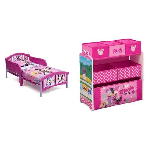 Vista 7 de Delta Children Cama de plástico para niños pequeños, Minnie Mouse de Disney