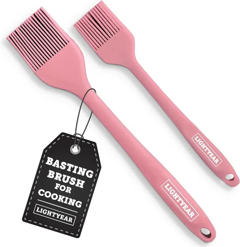 Vista 10 de Lightyear Cepillo de silicona para cocinar - Juego de brochas de pastelería Silicone basting brush for grilling, BBQ and baking – baster brush