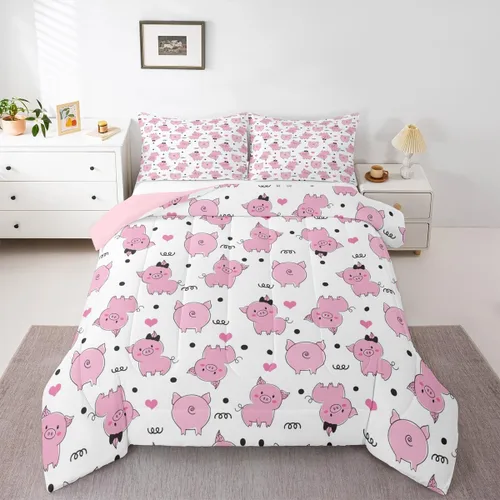 Vista 13 de Erosebridal Edredón de Gatos Lindos para Niños con Líneas de Arcoíris Neón, Juego de Ropa de Cama Individual para Niñas, Niños y Adolescentes, Gatos