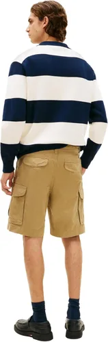 Vista 4 de Tommy Hilfiger Pantalones cortos cargo de algodón elástico con 6 bolsillos para hombre