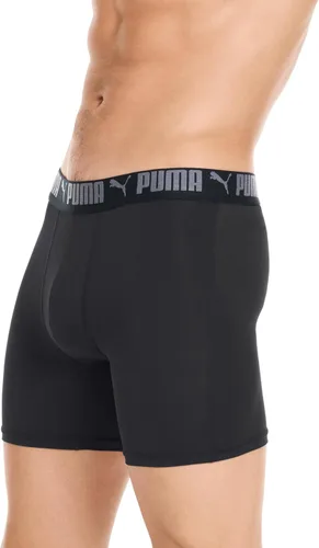 Vista 4 de PUMA Paquete de 5 calzoncillos tipo bóxer Performance para hombre Negro