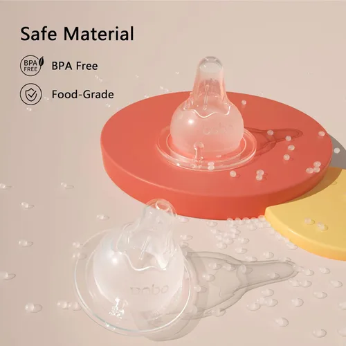 Vista 7 de YOHKOH Biberón de PPSU para bebé de cuello ancho, biberón anti-cólico para recién nacidos con tetina de respuesta natural, cuerpo aerodinámico, Azul