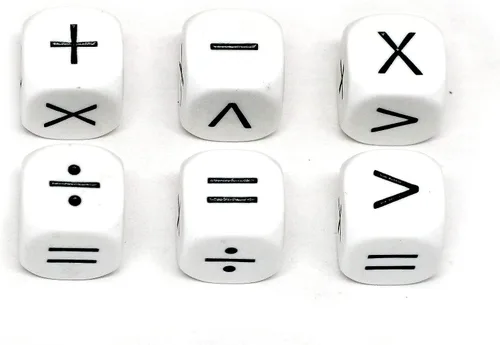 Vista 2 de Koplow Games Operators Dice Learning Aid - Accesorios para el aula, multicolor, estándar (0.591 in - 0.669 in)