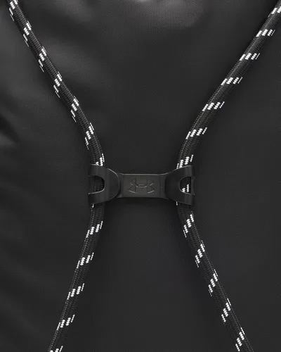 Vista 5 de Under Armour Mochila Hustle unisex, (001) NegroNegroBlanco, Talla única