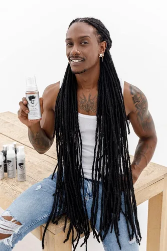 Vista 9 de Avenue Man Volume Lift Mousse – Espuma para el cabello de 5.07 onzas con aceite de argán, proteína de seda y vitamina E para mayor fuerza, grosor