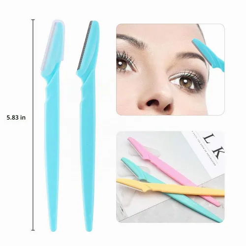 Vista 5 de 12 plantillas para cejas, reutilizables en forma de cejas con maquinillas de afeitar y lápiz, kit de sellos de plantilla para moldear cejas